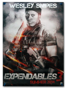 Expendables 3 one sheet poster 'Snipes'