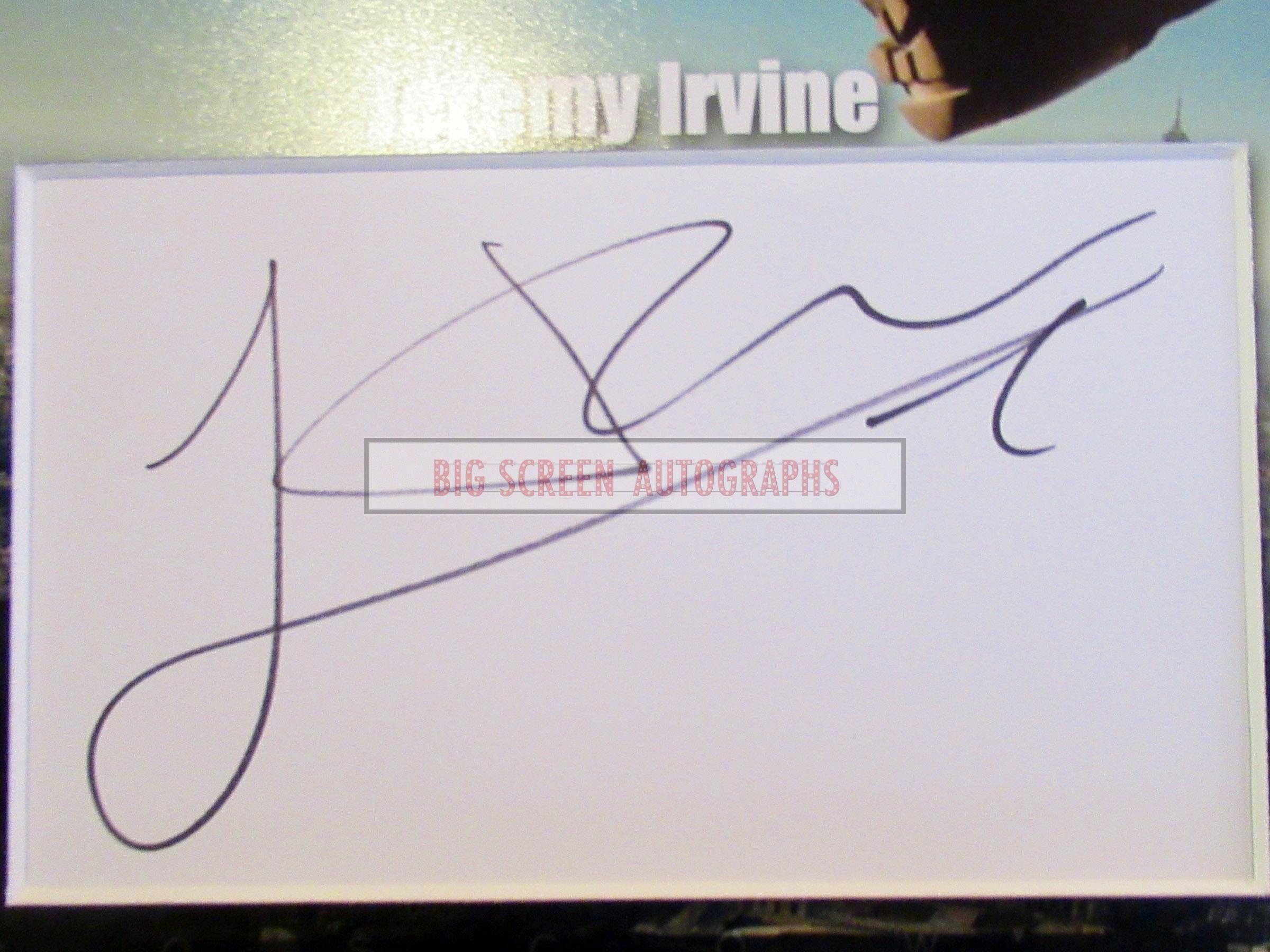 Jeremy Irvine signed display - Image 2