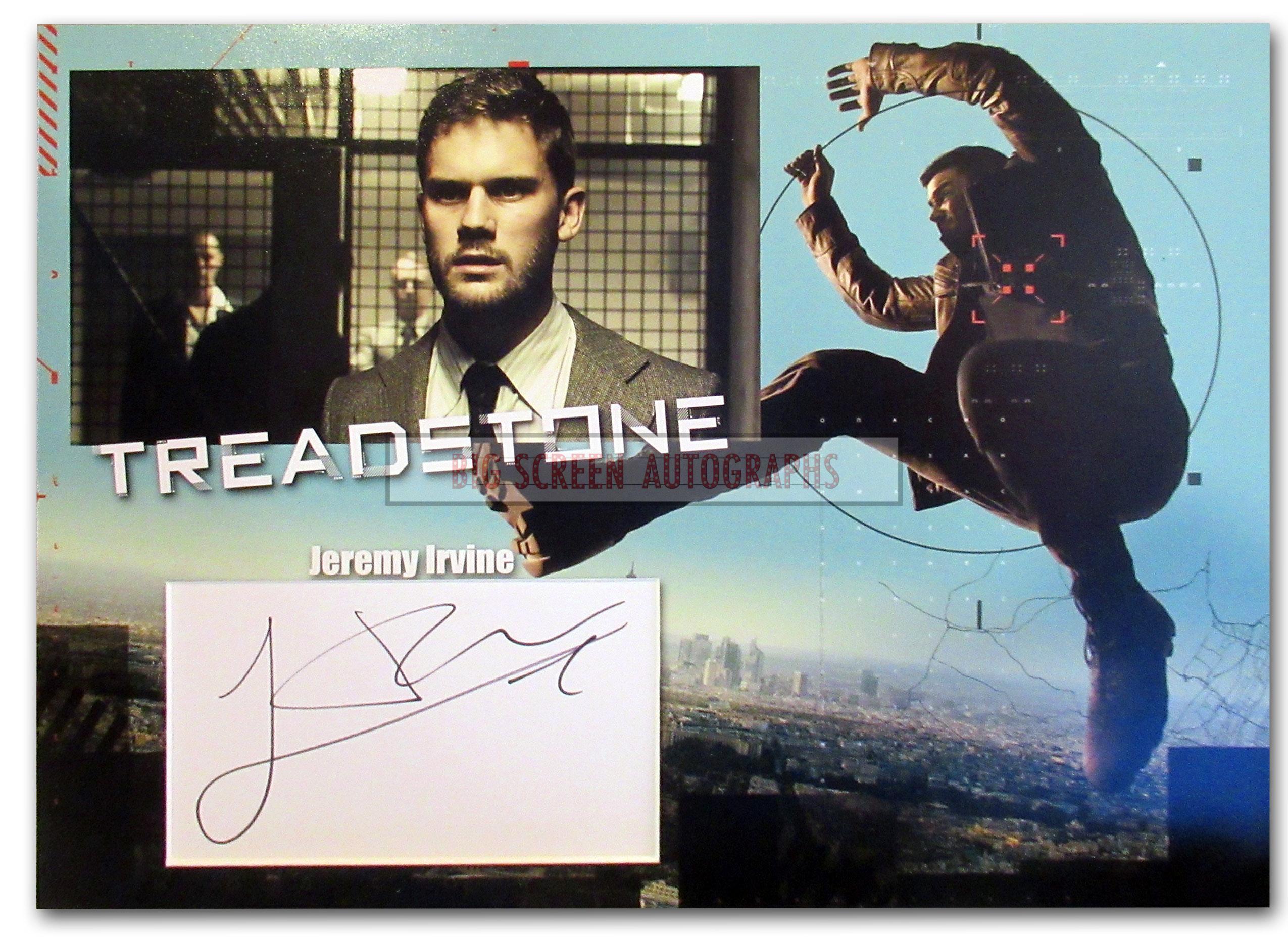 Jeremy Irvine signed display