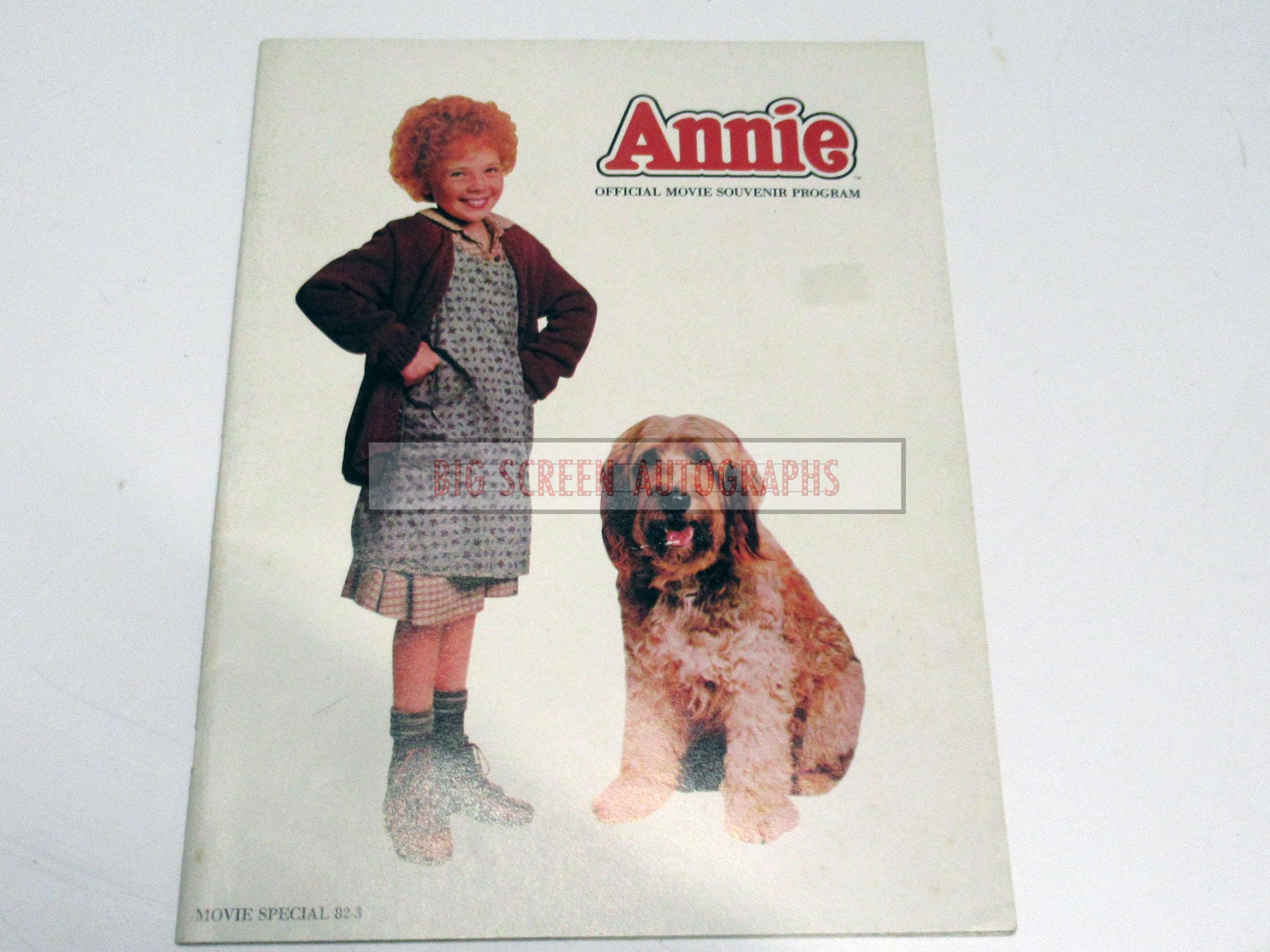 Annie original souvenir program