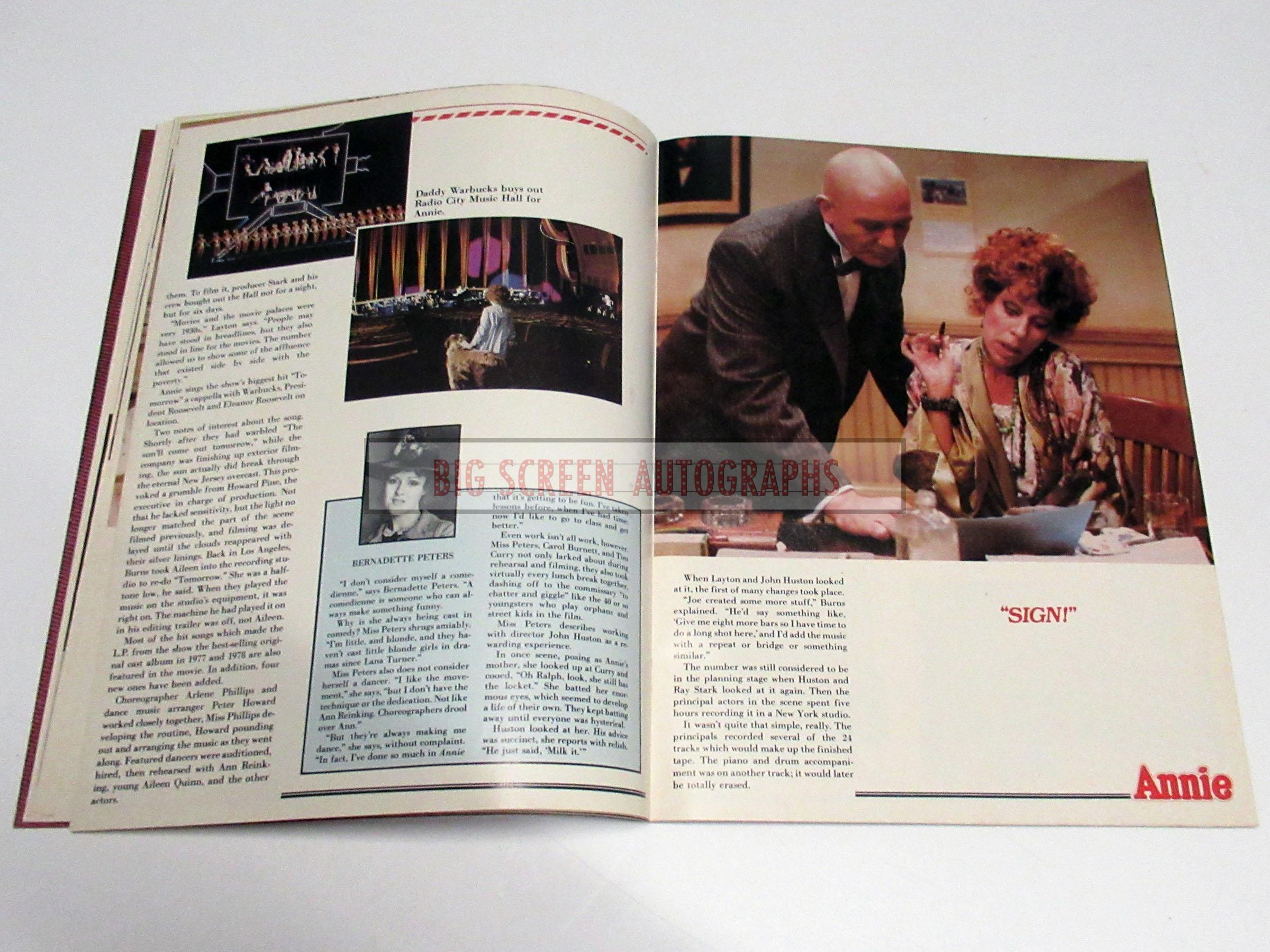 Annie original souvenir program - Image 4