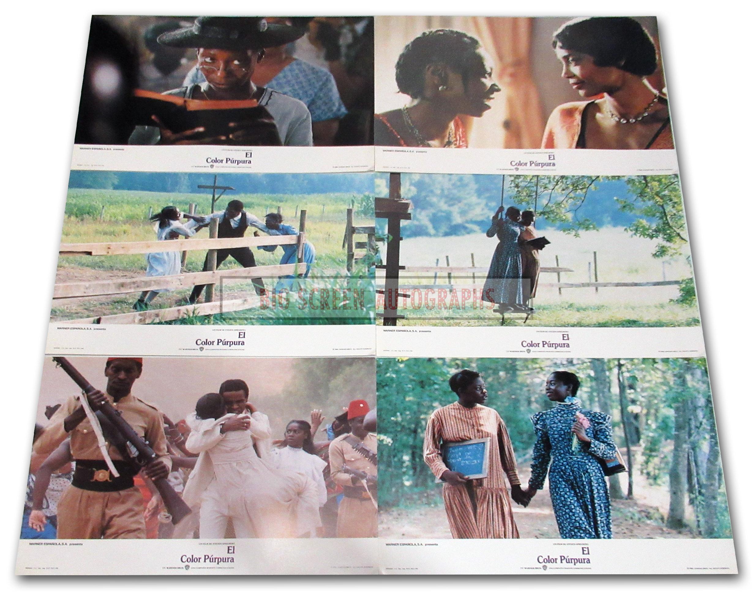 The Color Purple Spanish lobby card set - Image 3
