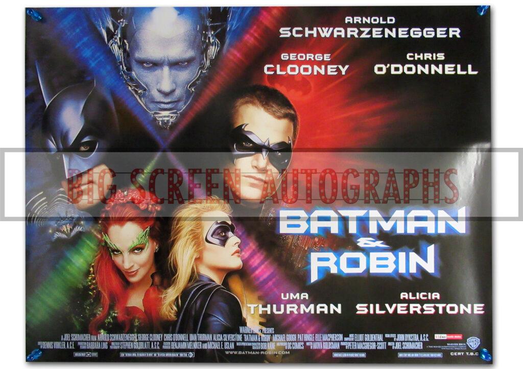 Batman & Robin quad poster | Big Screen Autographs