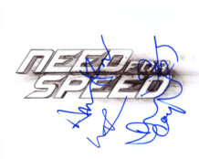 Need for Speed photo signed by 4