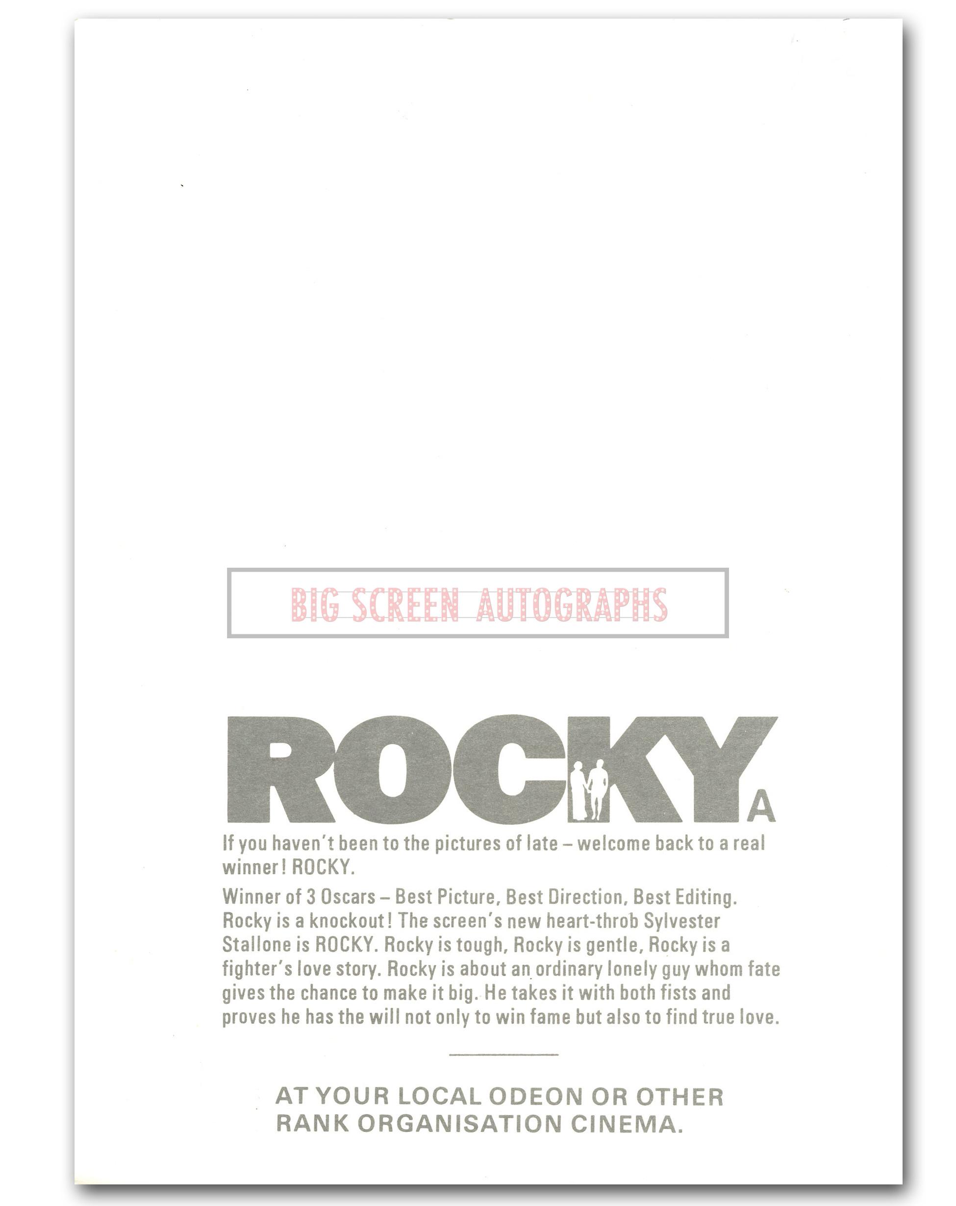 Rocky promo card - Image 2