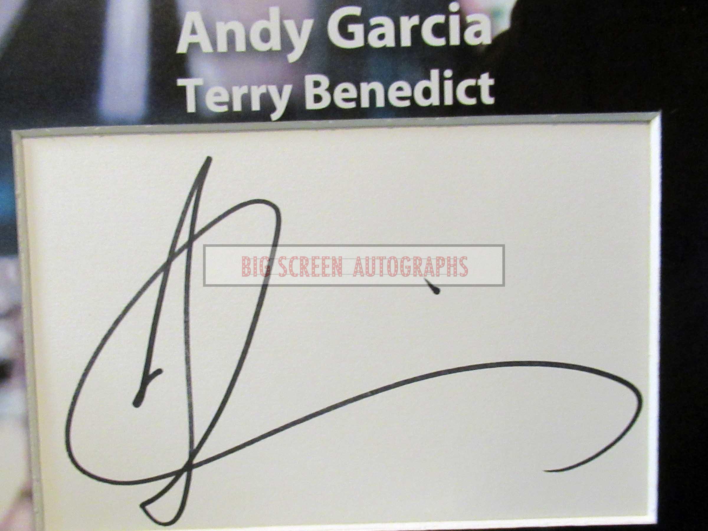 Andy Rincon Autograph Andy Garcia signed display | Big Screen Autographs