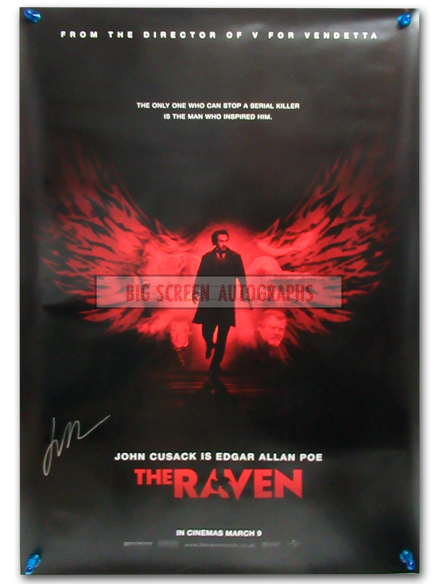 The Raven signed one sheet poster