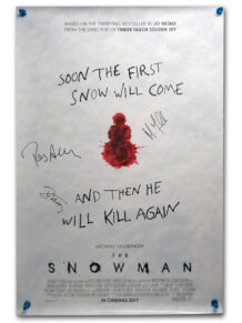 The Snowman signed one sheet poster