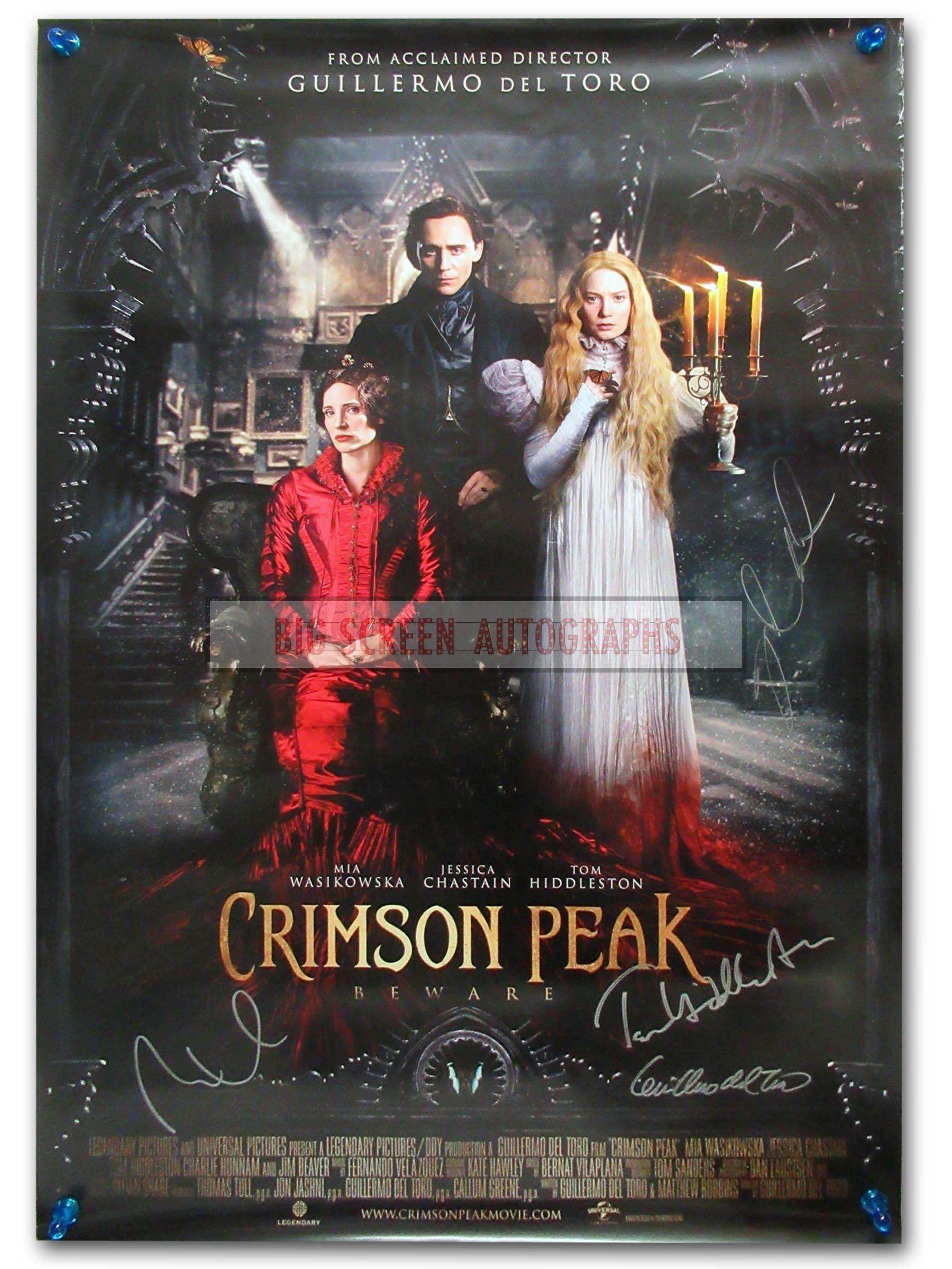Crimson Peak signed one sheet