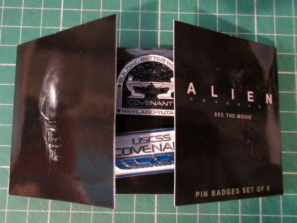 Alien Covenant pin badge set | Big Screen Autographs