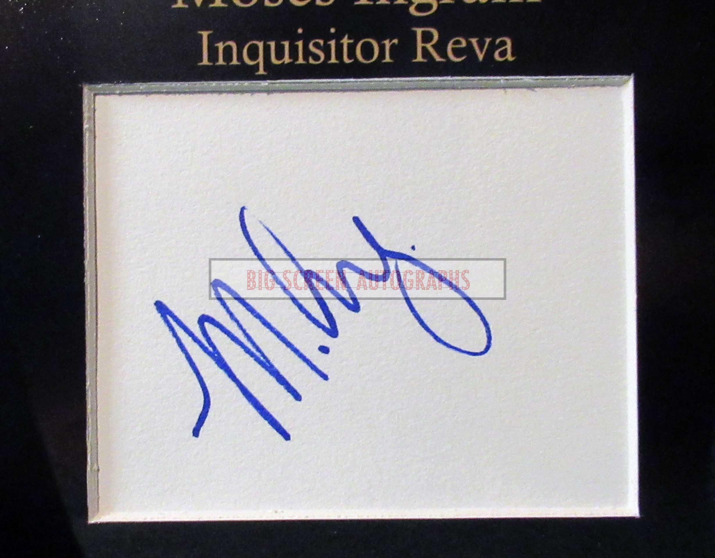 Moses Ingram signed display (ACOA) A - Image 2