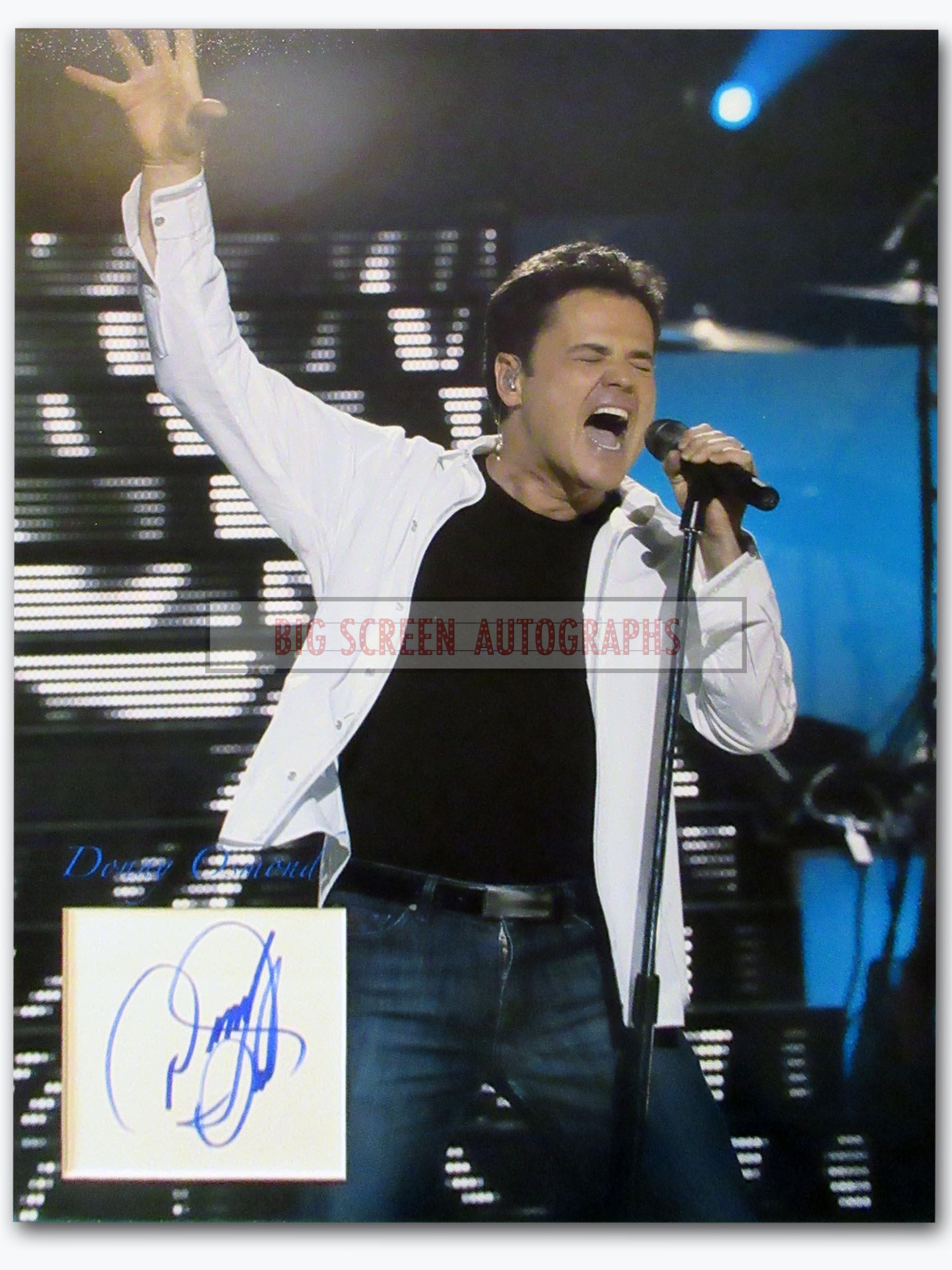 Donny Osmond signed display (ACOA)