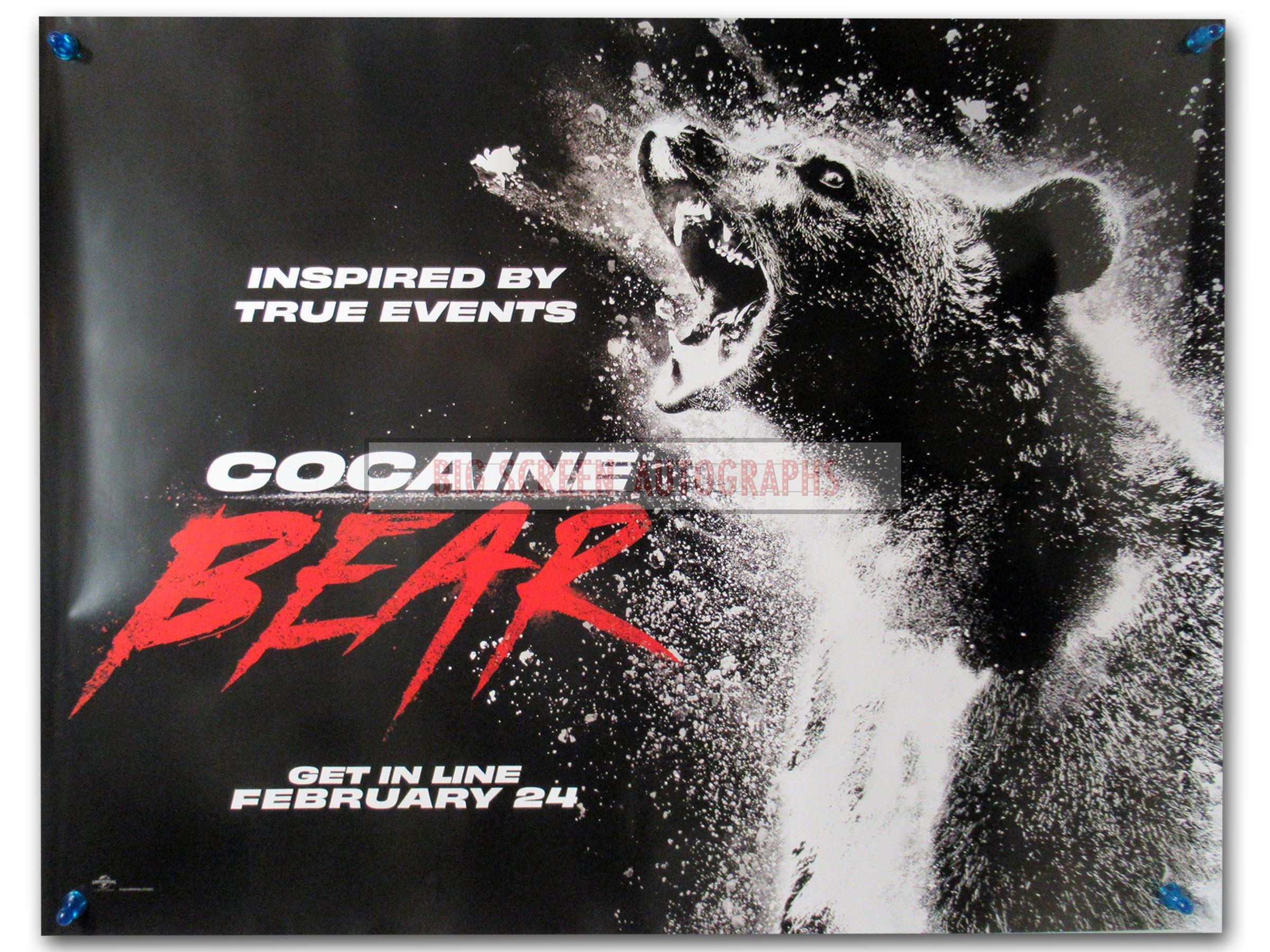 Cocaine Bear quad poster