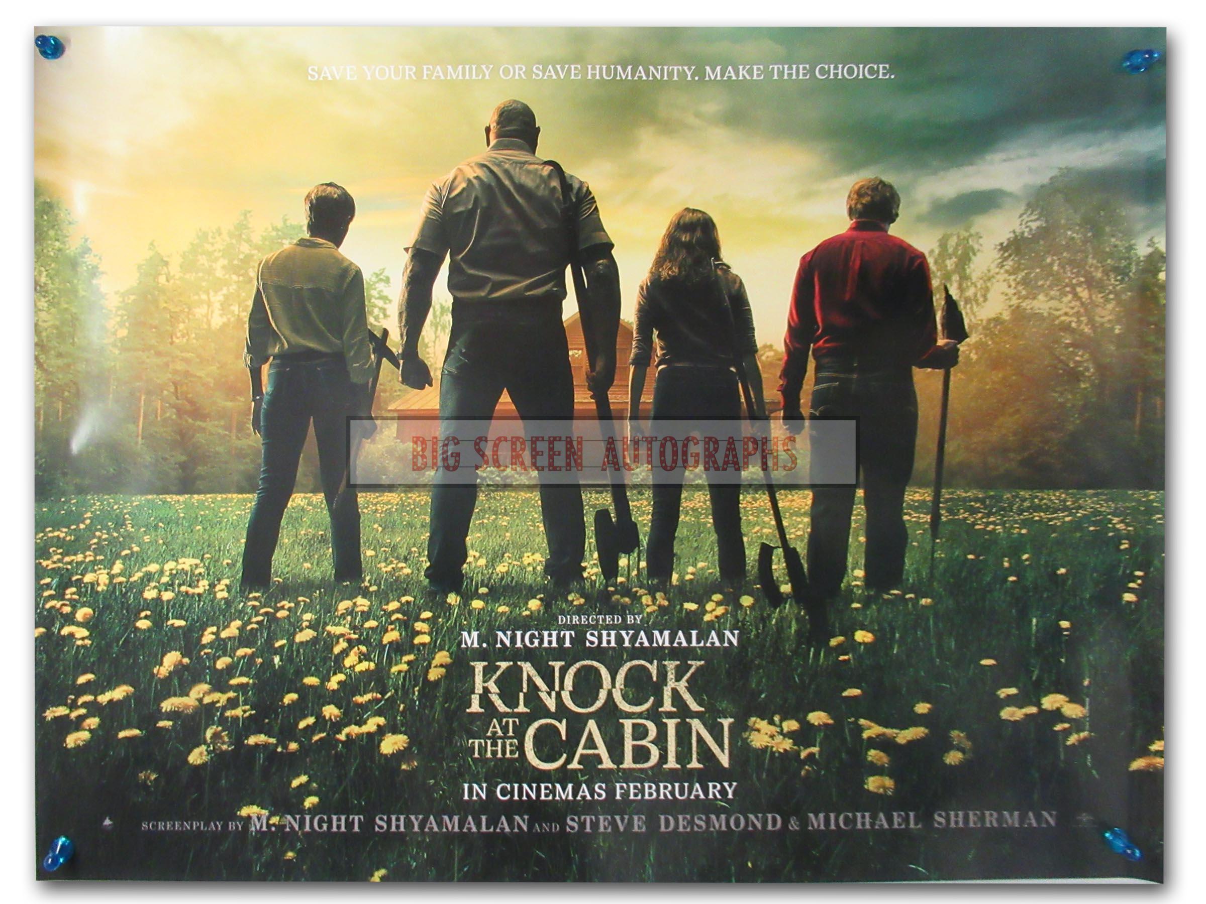 Knock at the Cabin quad poster | Big Screen Autographs