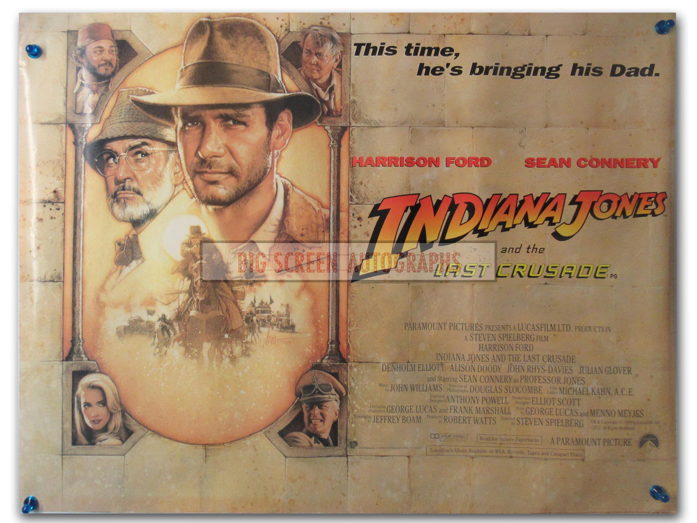 Indiana Jones And The Last Crusade Quad Poster V2