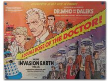 Dr. Who and the Daleks / Invasion Earth 2150 A.D. re-issue quad poster