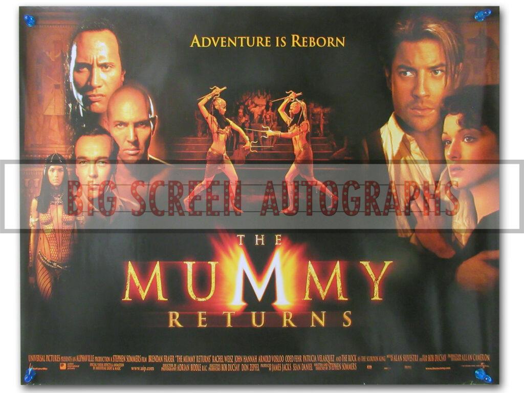 The Mummy Returns quad poster | Big Screen Autographs