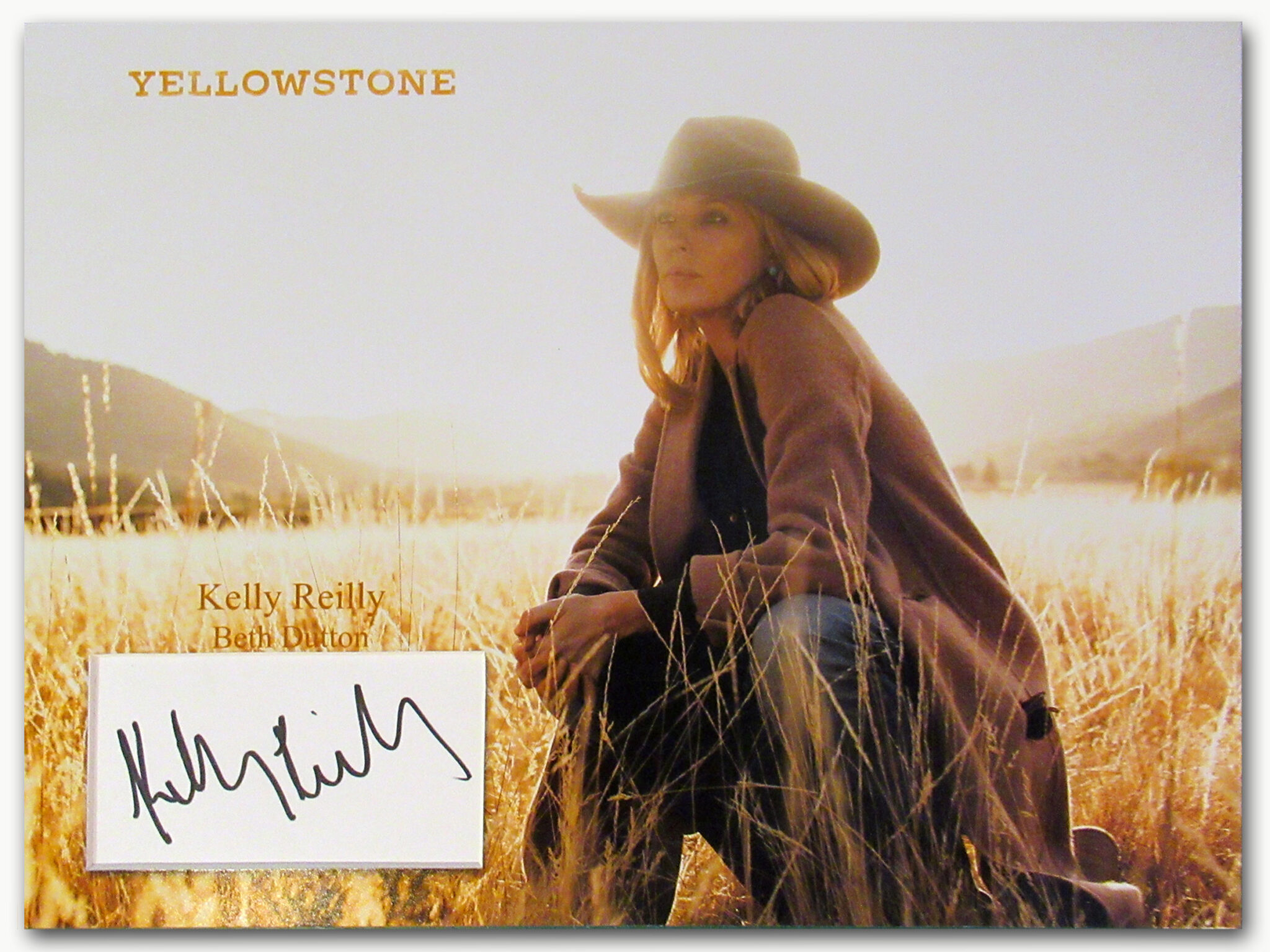 Kelly Reilly signed display | Big Screen Autographs