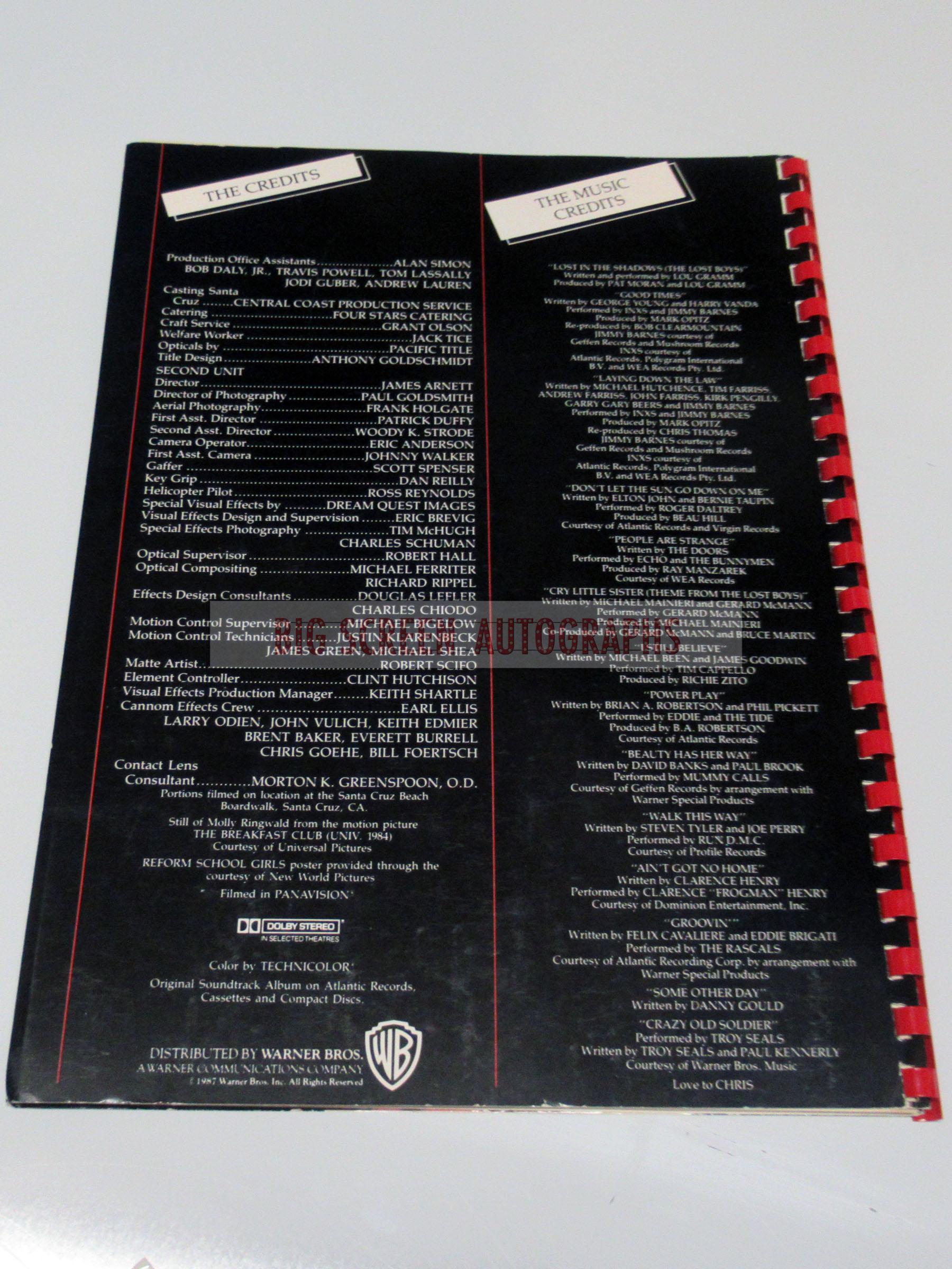 The Lost Boys original press kit - Image 9