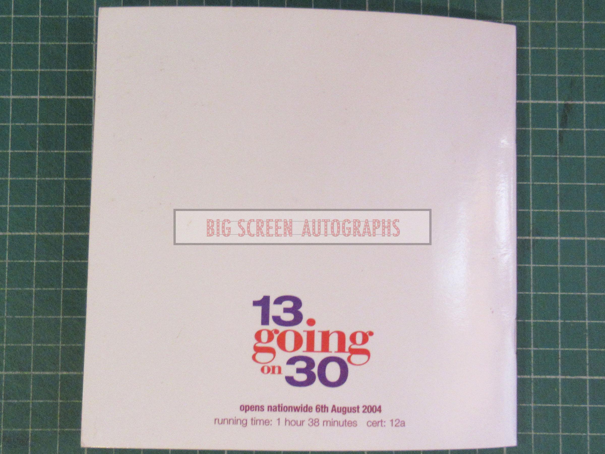 13 Going On 30 press screening ticket and synopsis - Image 3