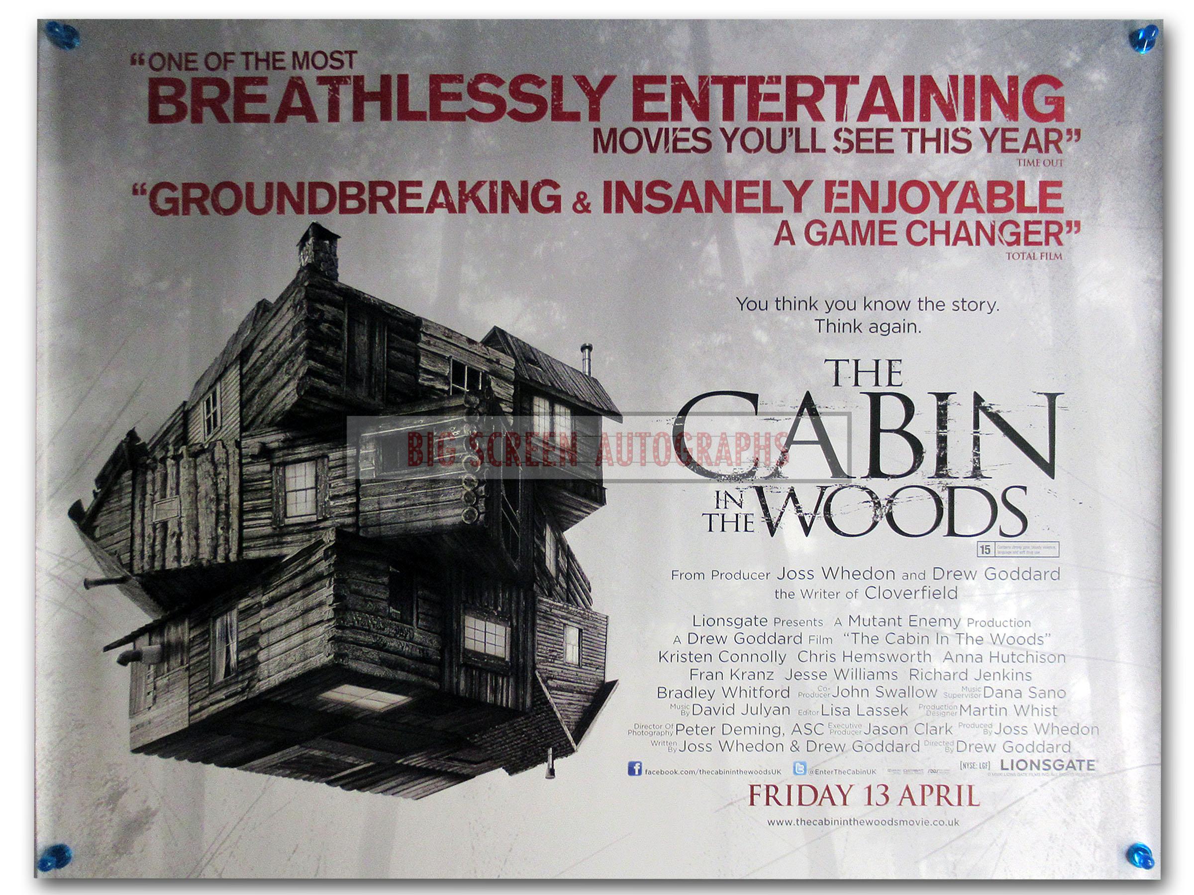 Cabin in the Woods quad poster