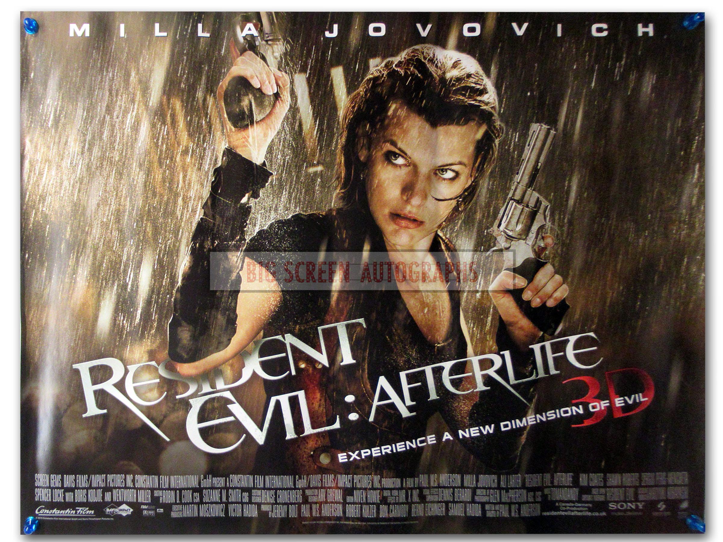 Resident Evil ; Afterlife quad poster