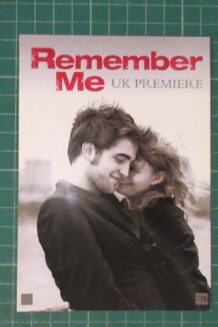 Remember Me premiere screening ticket