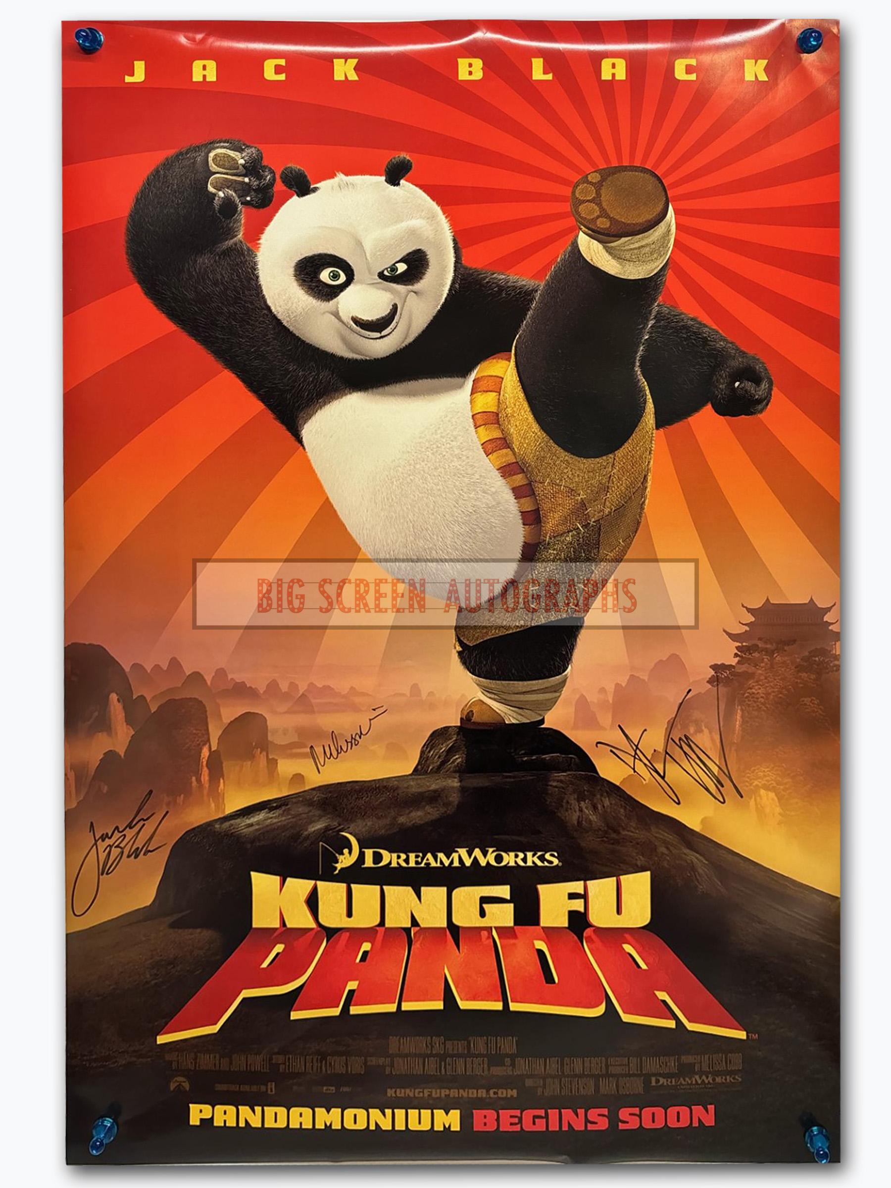 Kung Fu Panda signed one sheet poster