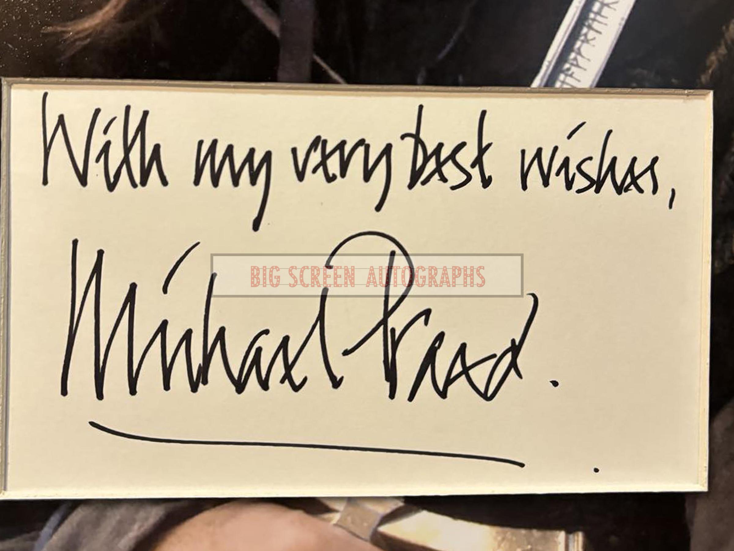 Michael Praed signed display - Image 2