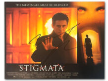 Stigmata Gabriel Byrne signed lobby card