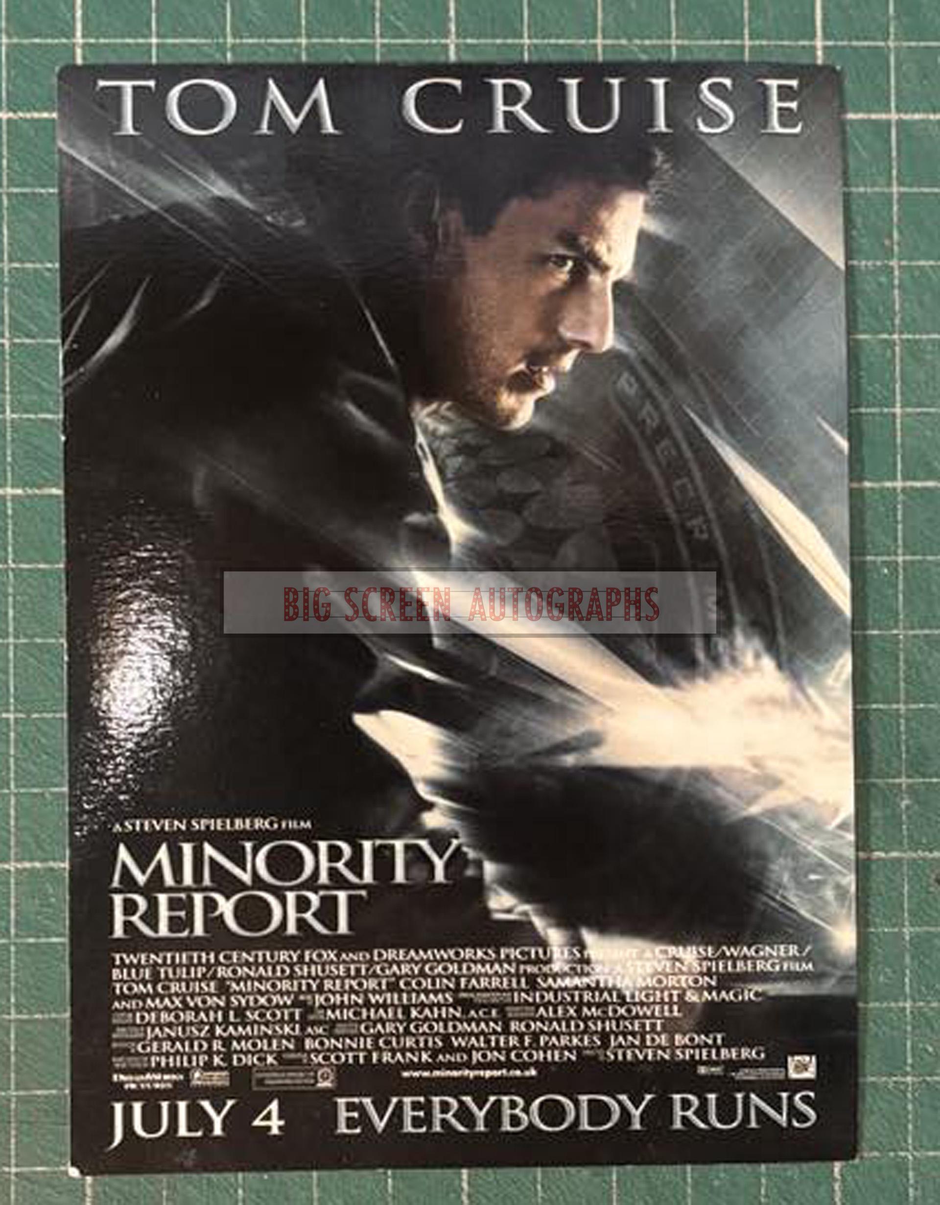 Minority Report press screening ticket | Big Screen Autographs
