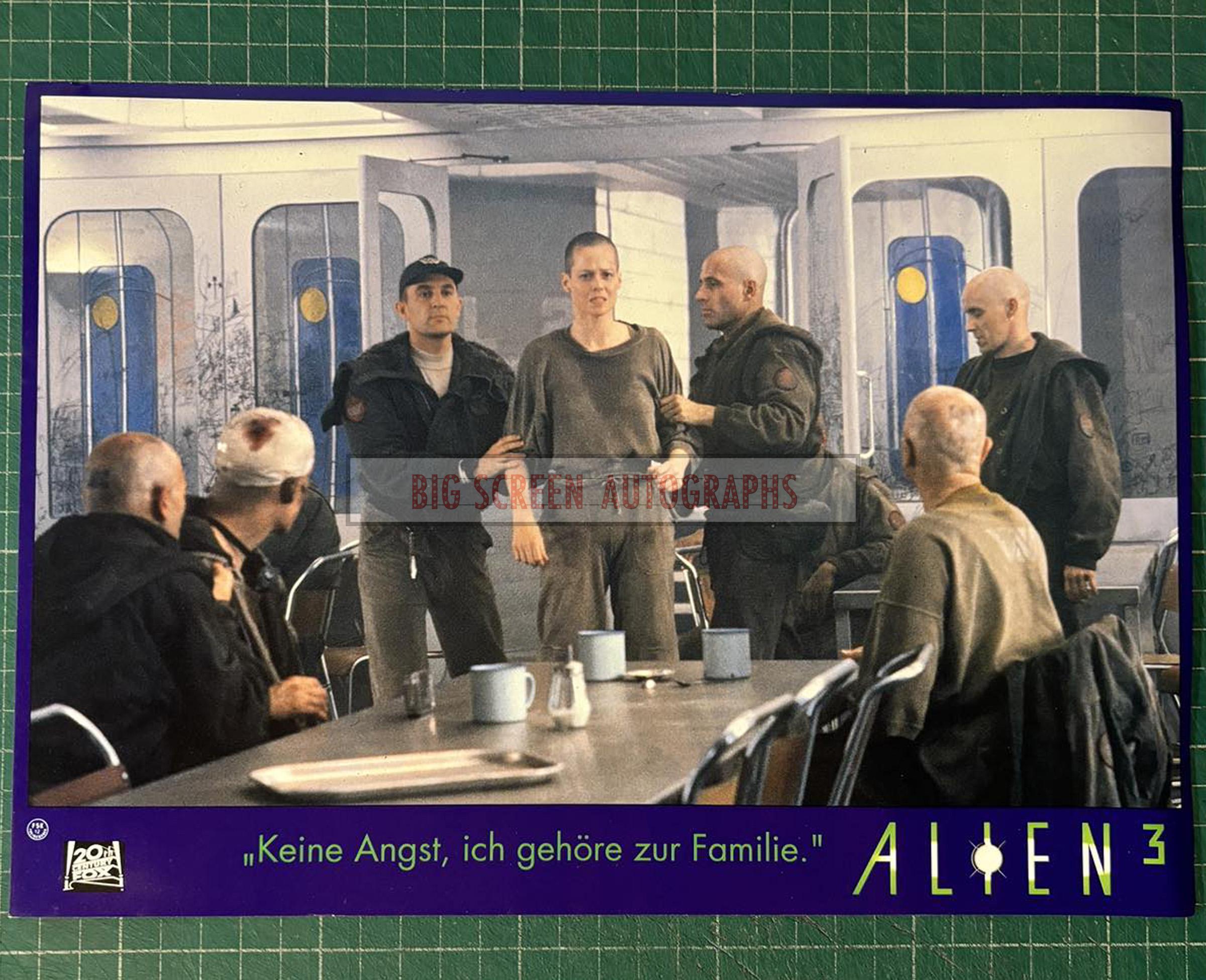 Alien 3 German lobby card C | Big Screen Autographs