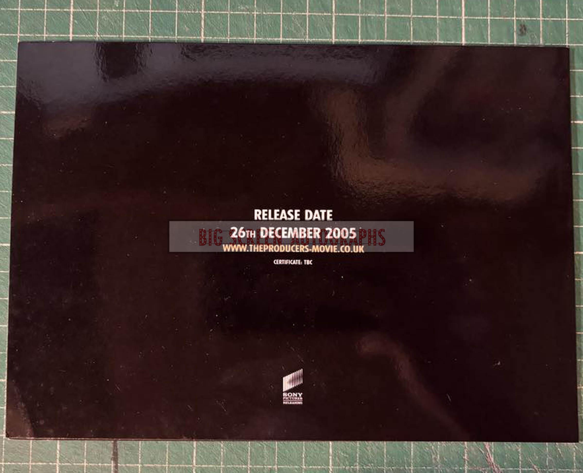The Producers press screening ticket invite | Big Screen Autographs