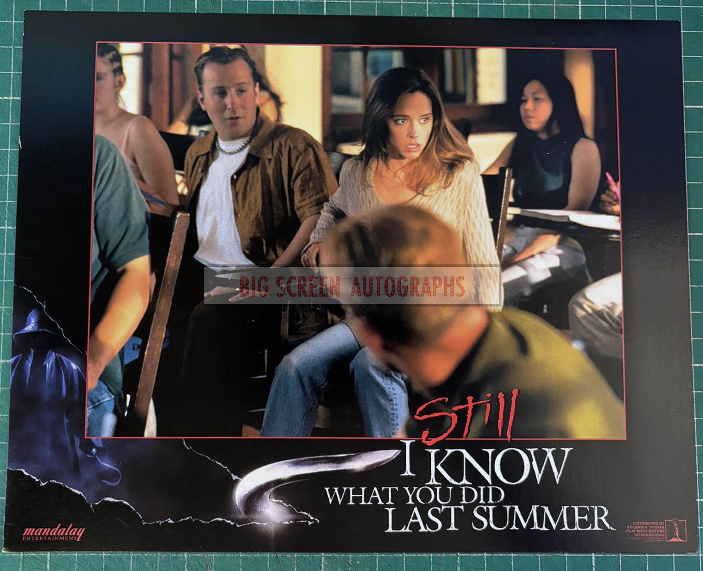 I Still Know What You Did Last Summer lobby card B | Big Screen Autographs