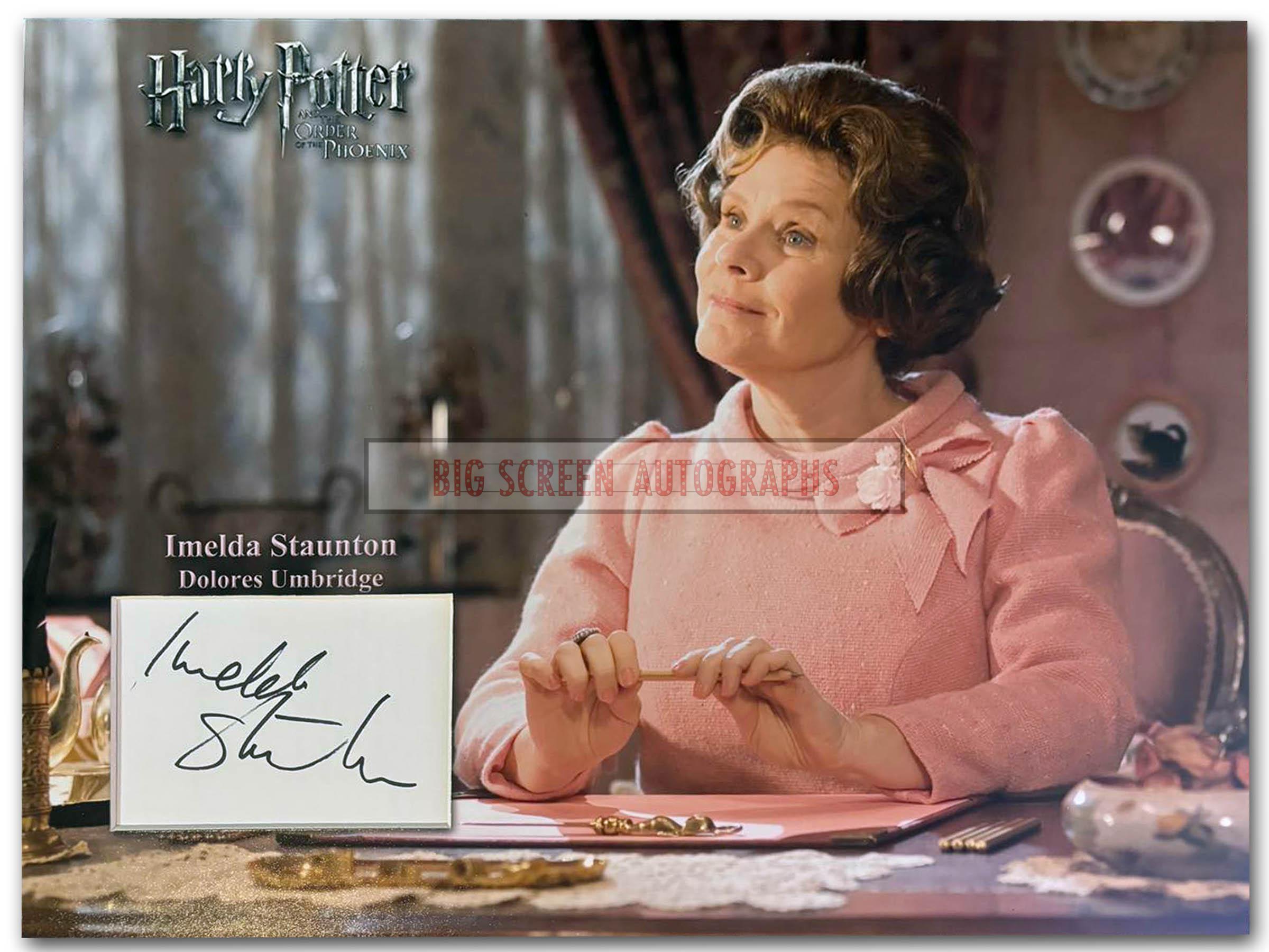 Imelda Staunton signed display D