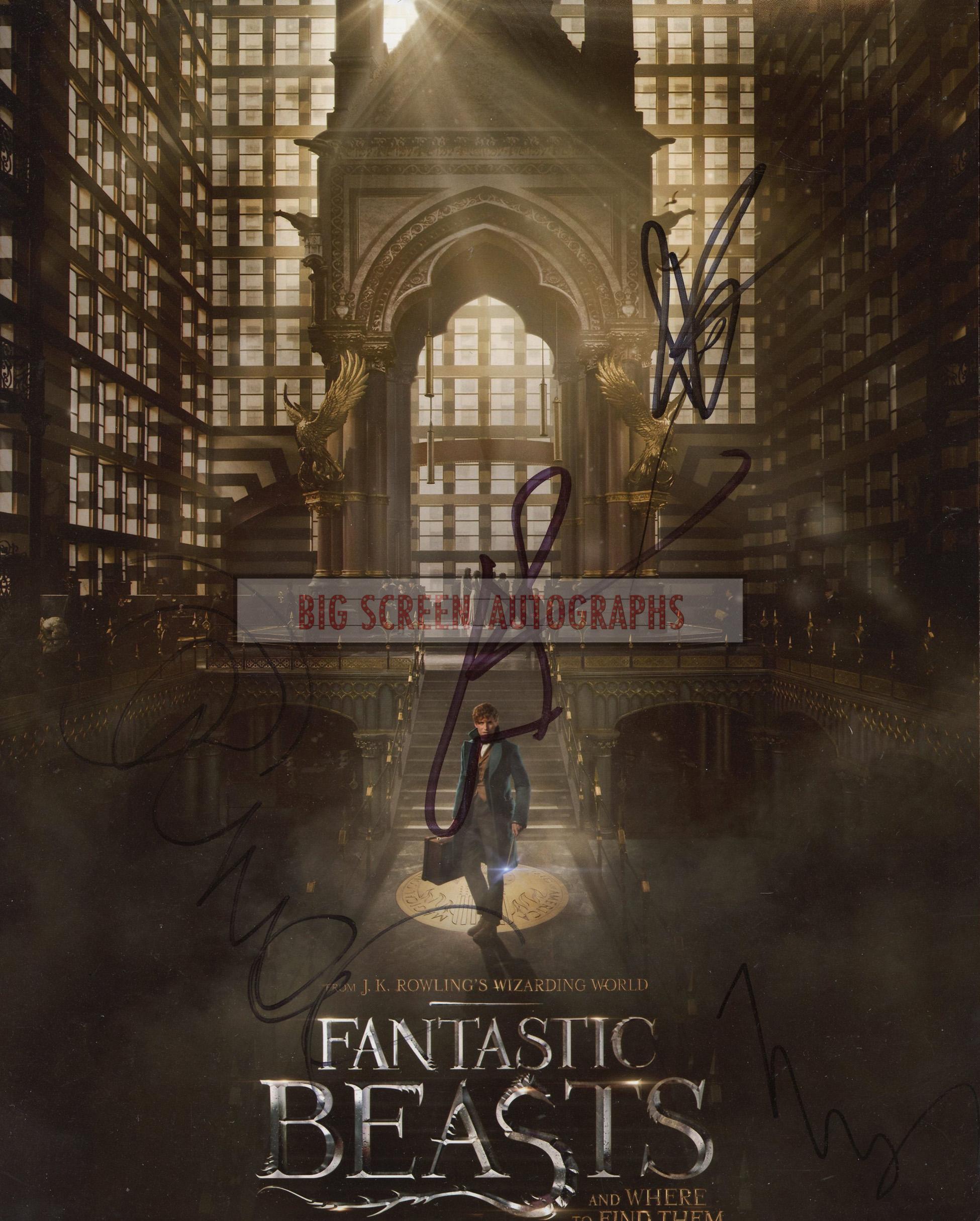 Fantastic Beasts signed by 4