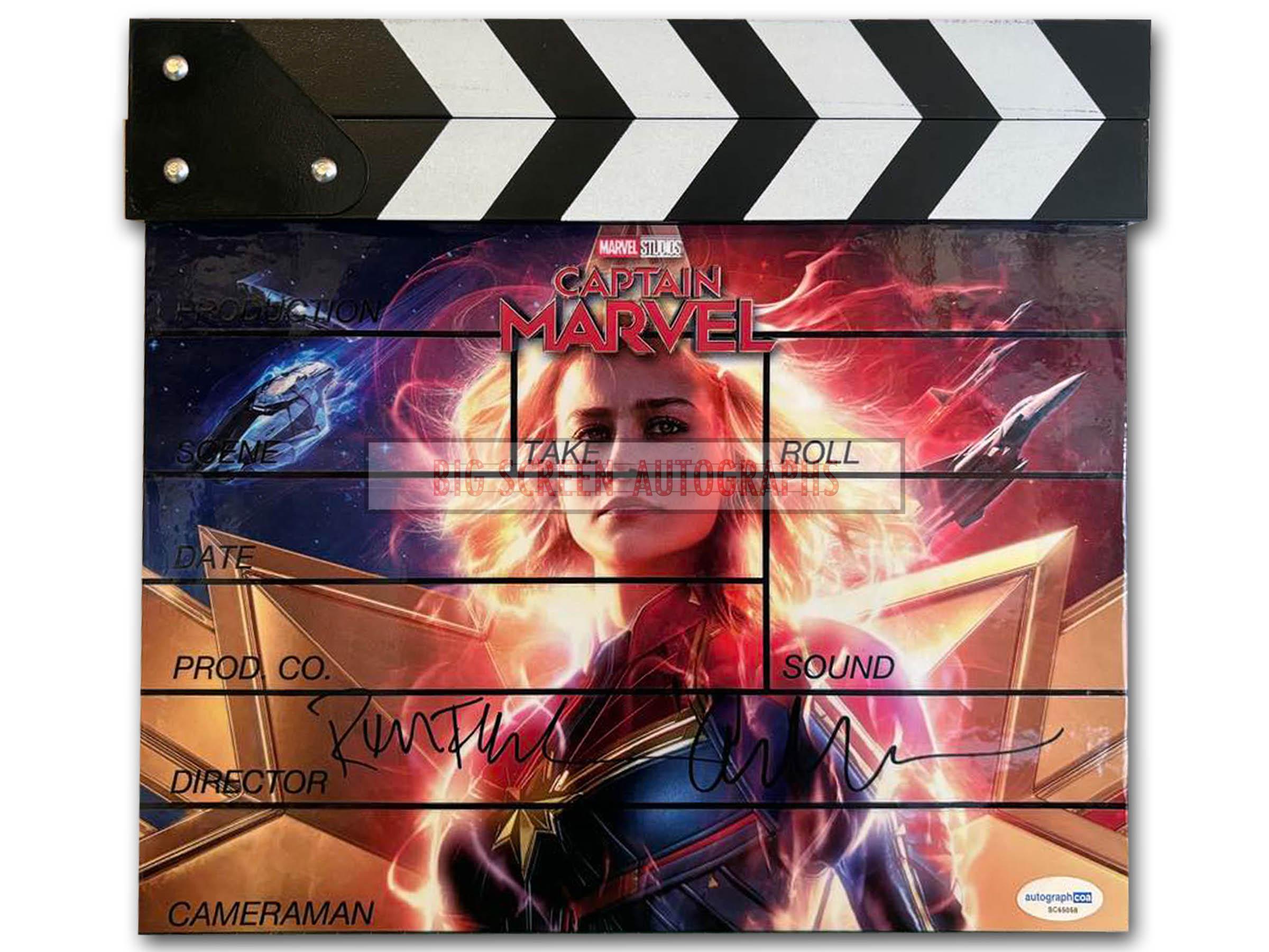 Custom Clapper Board Captain Marvel signed by Directors custom clapper board | Big Screen ...