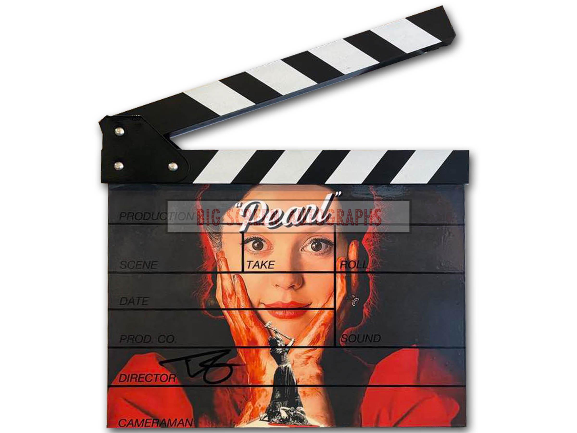 Custom Clapper Board Pearl custom clapper board signed by Director | Big Screen Autographs