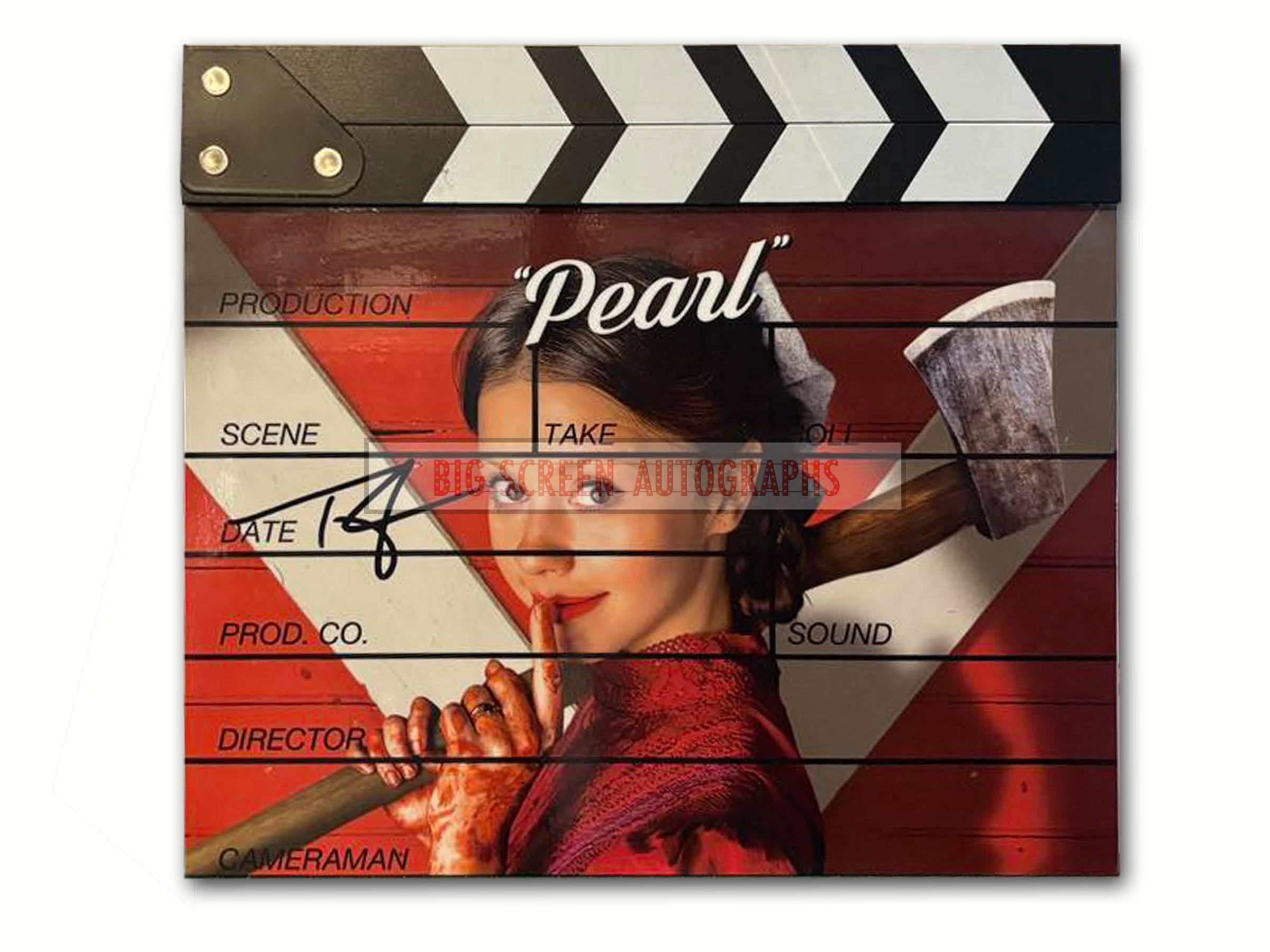 Pearl custom clapper board signed by director