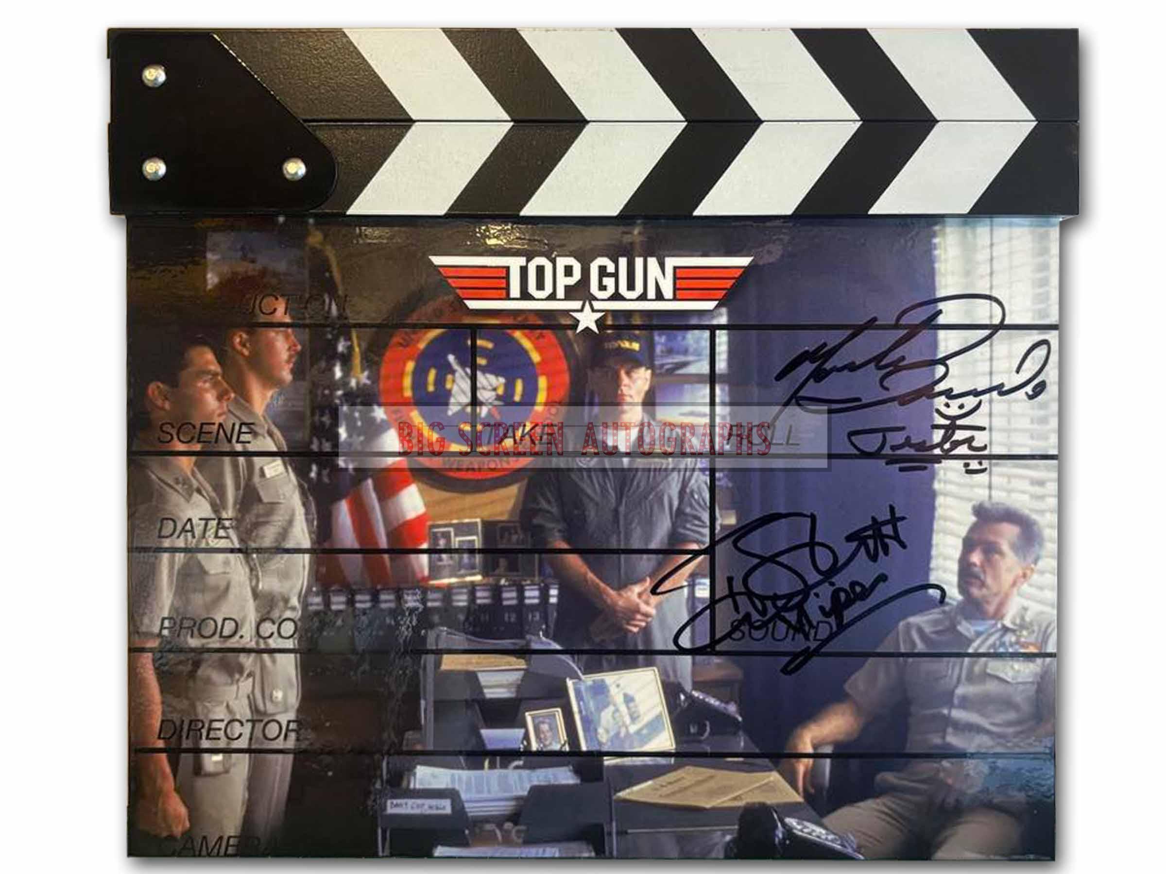 Top Gun signed custom clapper board