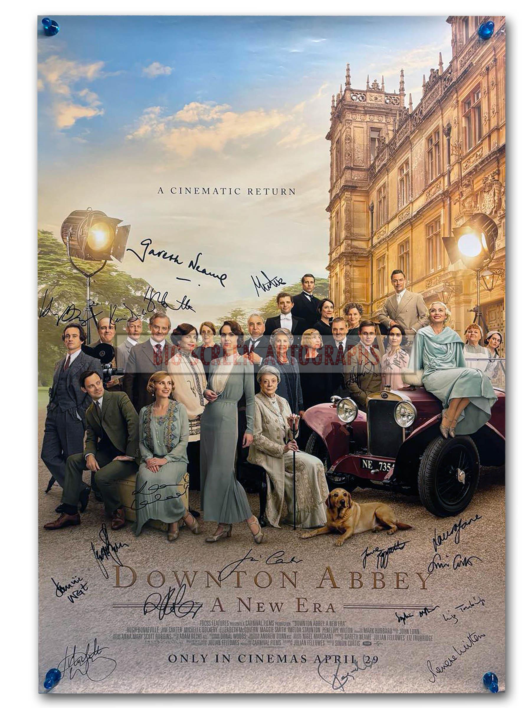 Downton Abbey A New Era poster signed by 20 | Big Screen Autographs