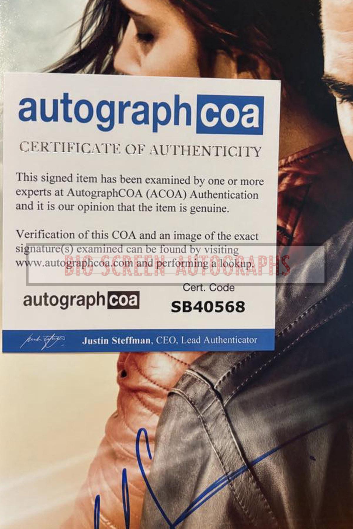 Jack Reacher 12x16" signed by 4 (+ACOA) - Image 2