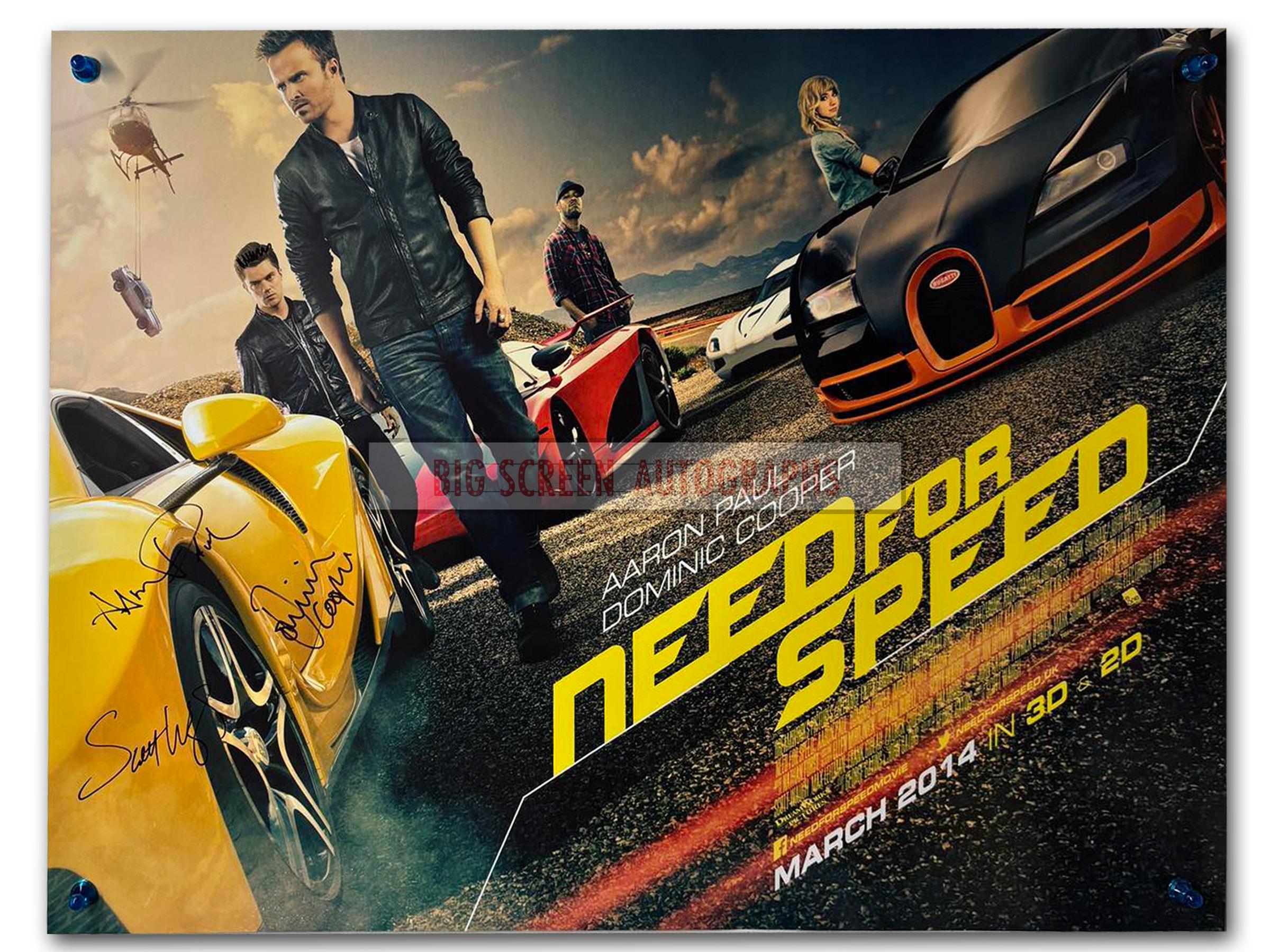 Need For Speed signed quad poster