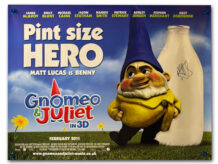 Gnomeo & Juliet signed quad poster Matt Lucas