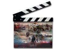 The Thing Custom clapper board signed by 3
