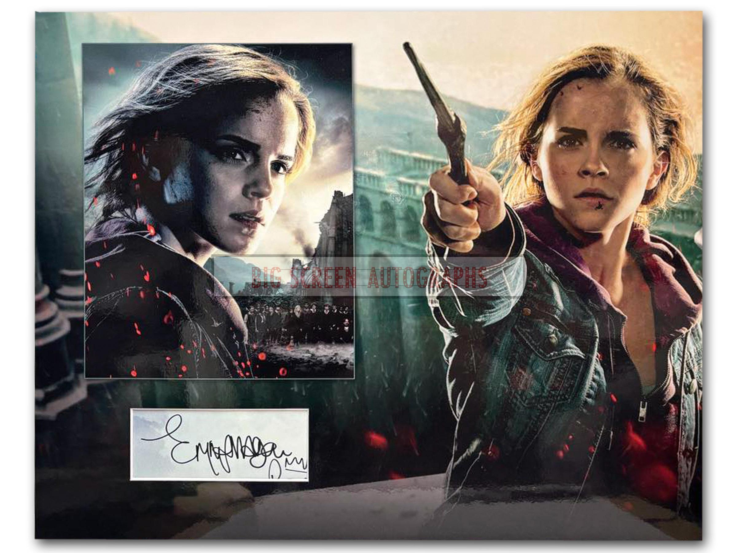 Emma Watson large signed display (+ACOA)