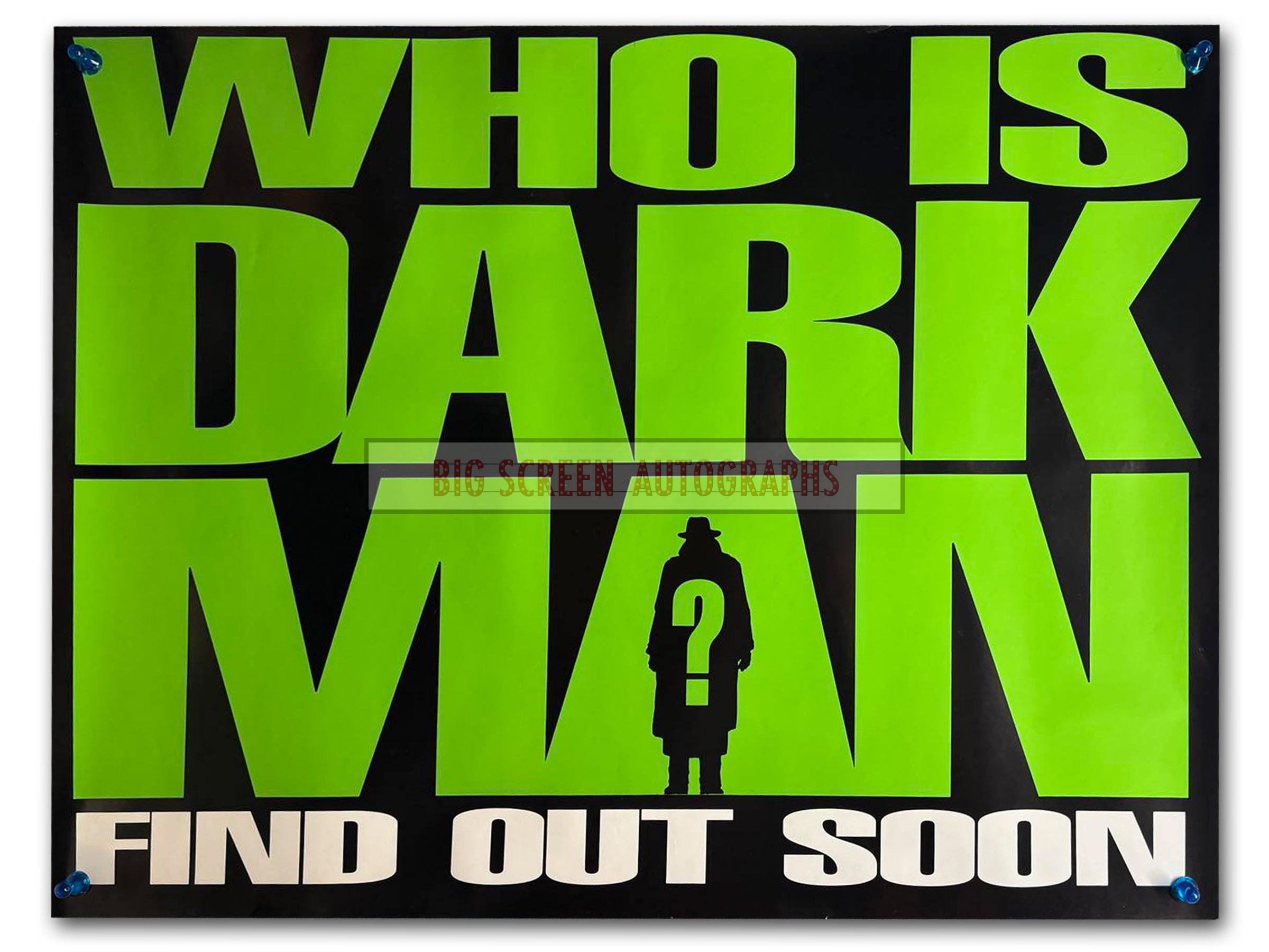 Darkman quad poster Green