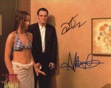 Quentin Tarantino & Juliette Lewis signed
