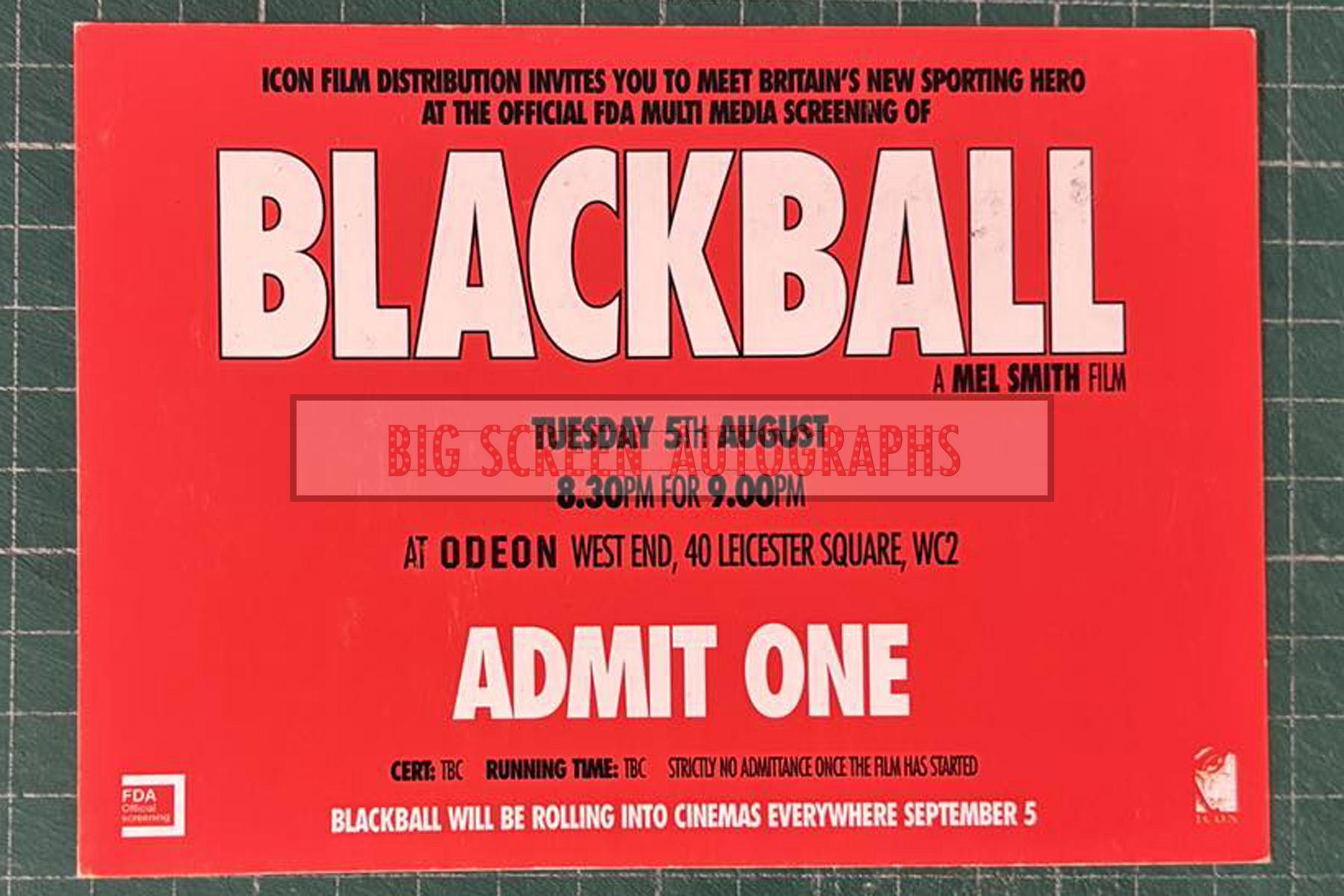 Blackball press screening ticket - Image 2