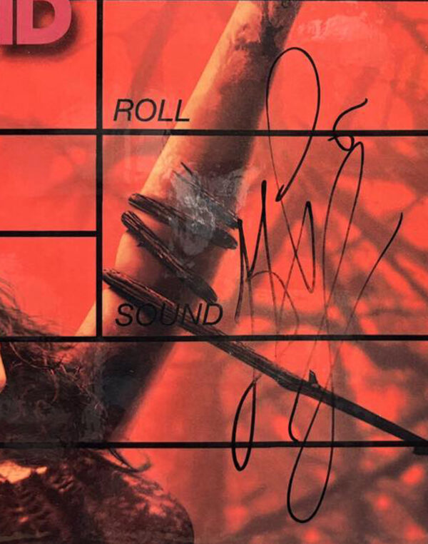 Evil Dead signed custom clapper board | Big Screen Autographs